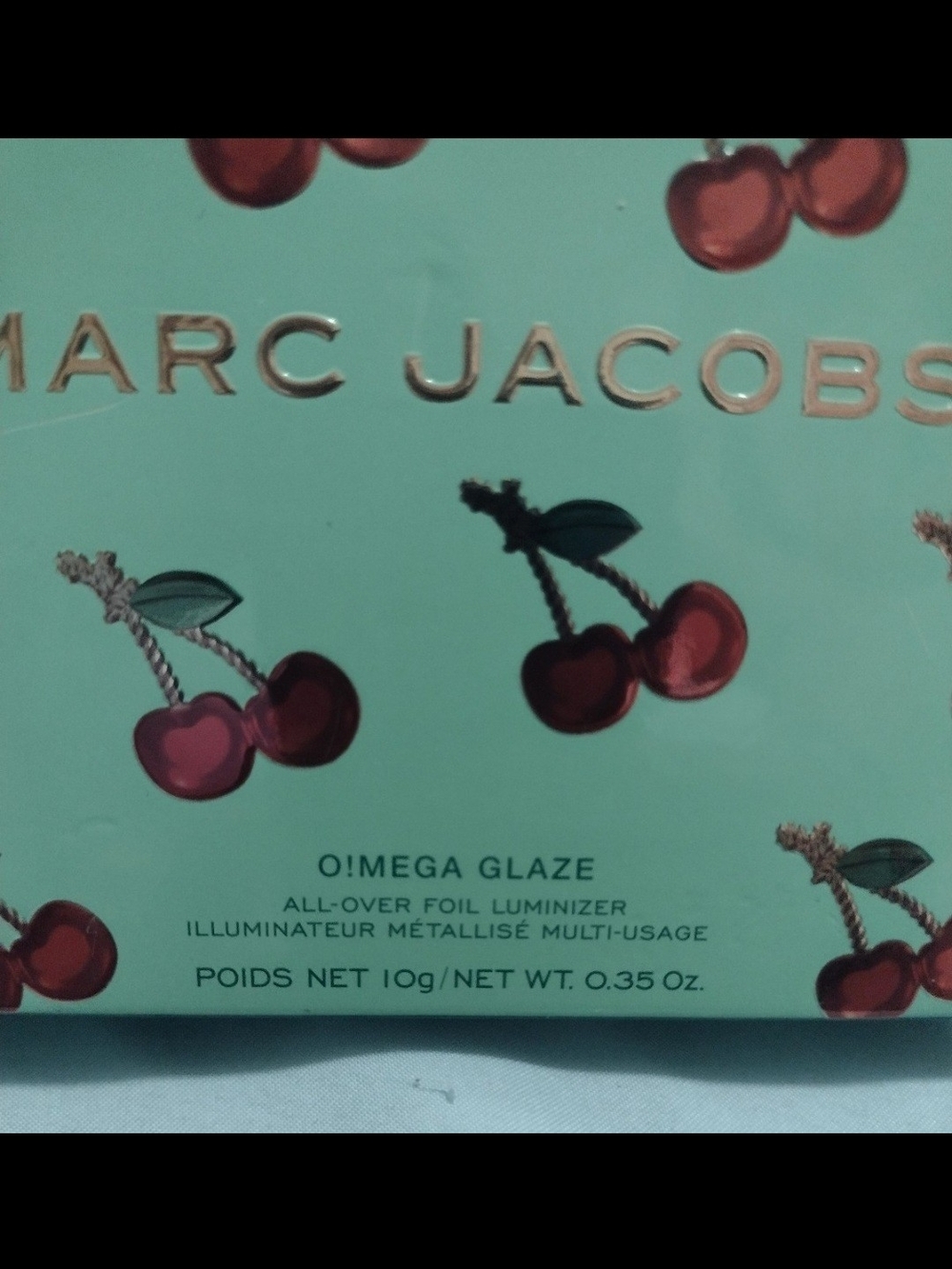 Marc Jacobs Mint Cherry-Print O!Mega Glaze Luminizer - Picture 2 of 6